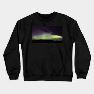 'Sky Dancers', the Northern Lights, Pitlochry, Scotland Crewneck Sweatshirt